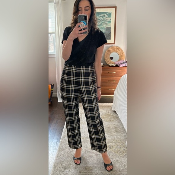 Talbots Plaid Wool Petites Pants - Picture 1 of 11